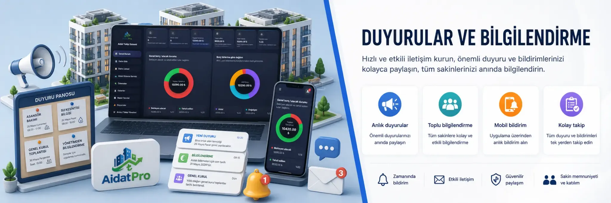 Duyurular ve bilgilendirme görseli