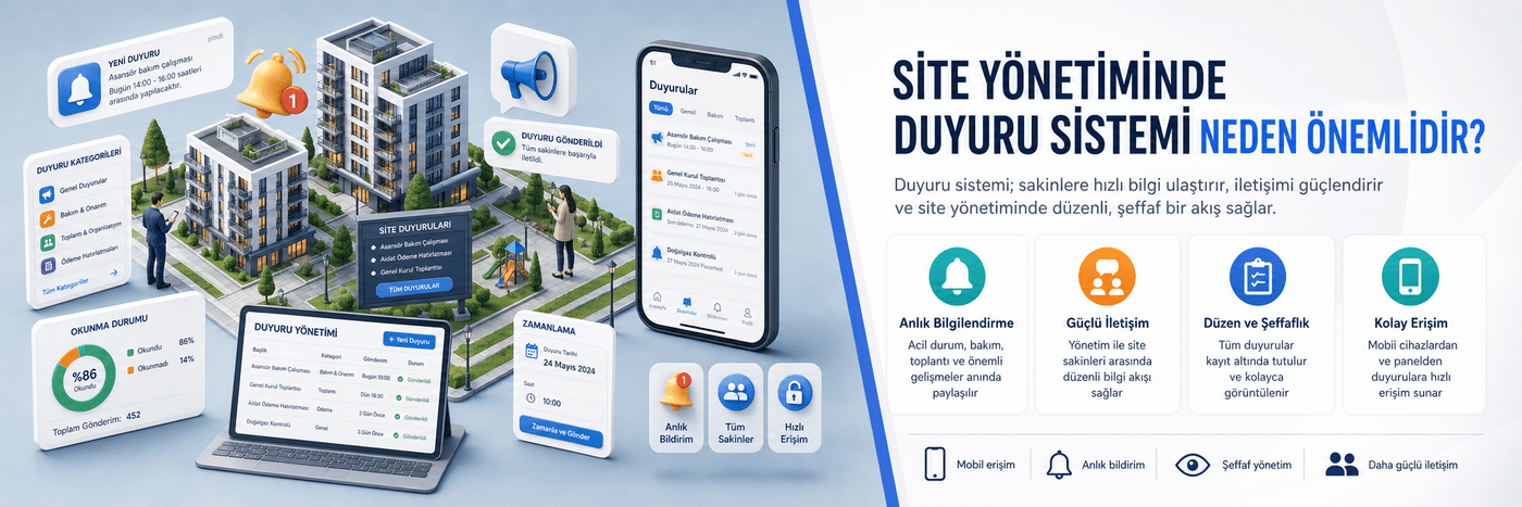 Site Yönetiminde Duyuru Sistemi Neden Önemlidir?
