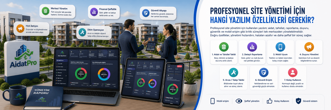 Profesyonel Site Yönetimi İçin Hangi Yazılım Özellikleri Gerekir?